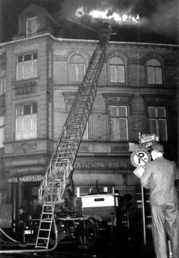 Dachstuhlbrand im Hotel Handelshof